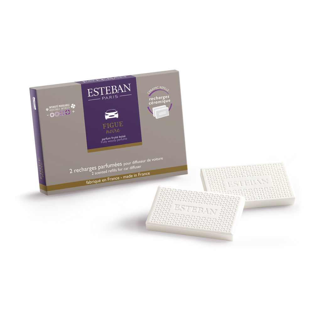 Recharge pour diffuseur de voiture Figue noire en céramique - x2