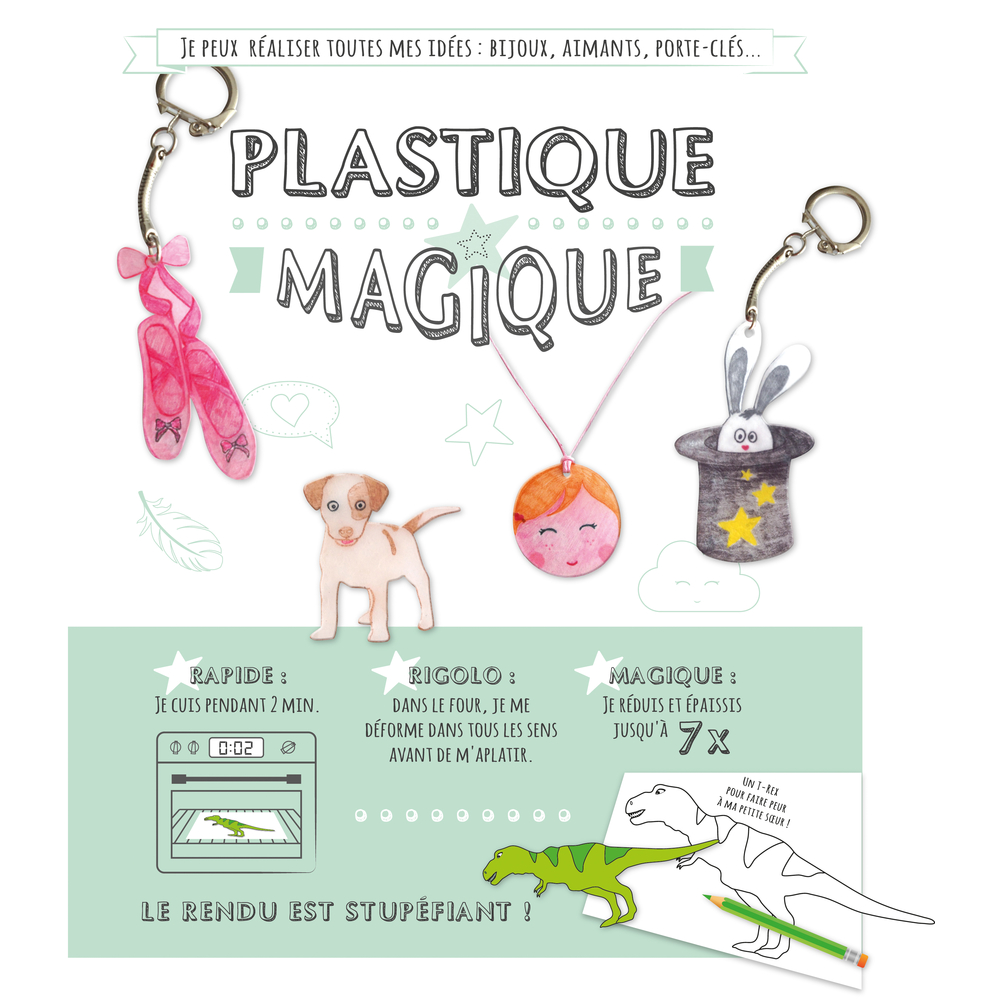 Plastique magique translucide - 20x28cm - 3 pièces