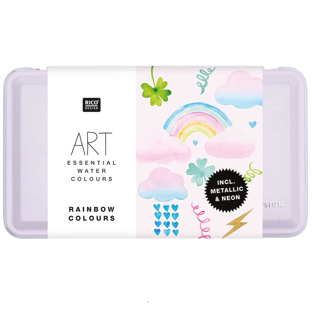 Set de peinture 12 aquarelles ART Essential arc-en-ciel et 1/2 godet
