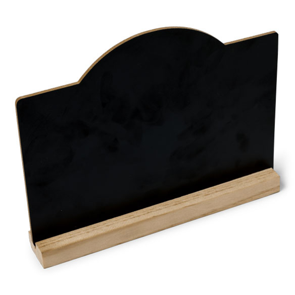 Ardoise sur socle en bois - l.20xL.15cm