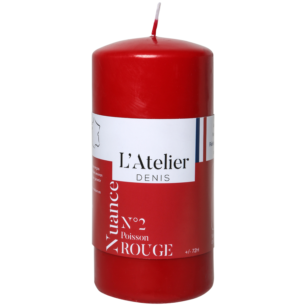 Bougie cylindrique GM, Rouge