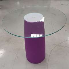 Table de jardin BREAK CROMIA en polyéthylène violette - D.70 x H.70 cm