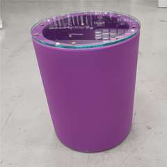 Table basse RELAX CROMIA violette en polyéthylène- D. 40 x H.50 cm
