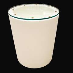 Table basse RELAX CROMIA blanche en polyéthylène- D. 40 x H.50 cm