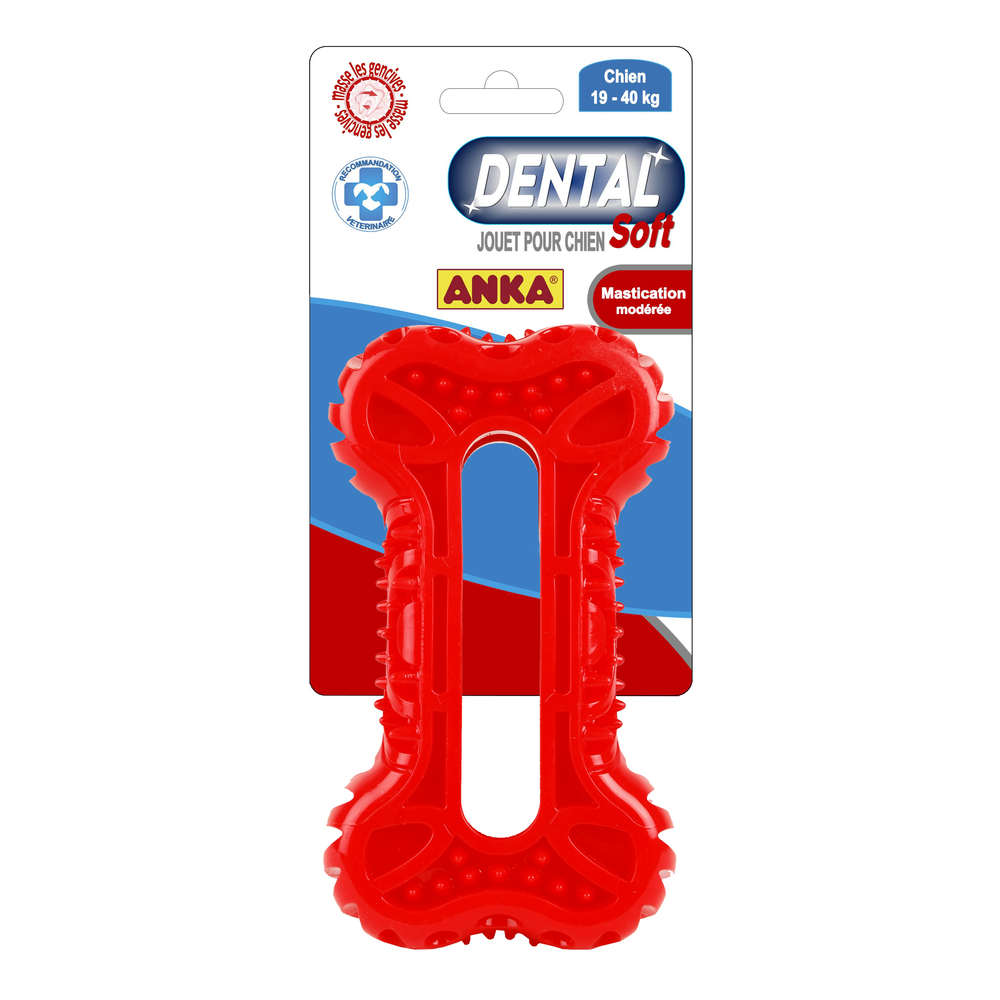 Jouet pour chien Dental Soft mastication modérée ø17cm