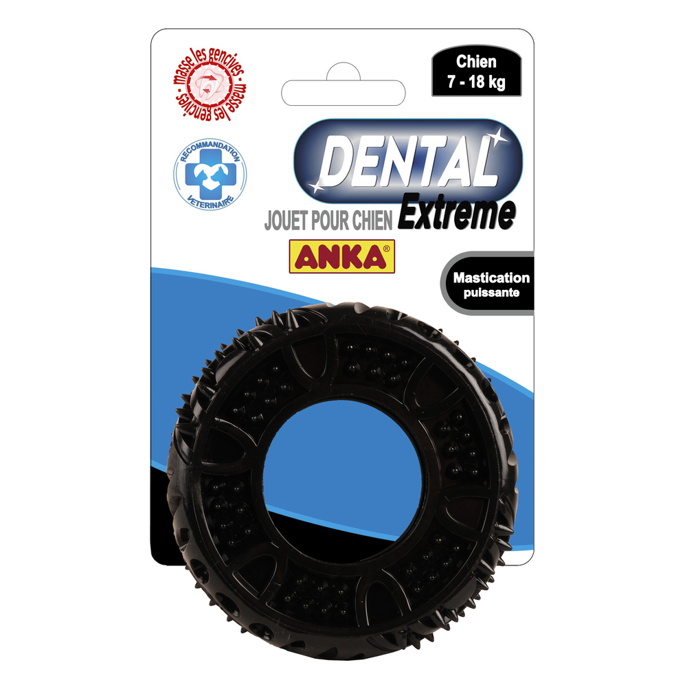 Jouet pour chien dental Extreme pneu mastication puissante ø9cm