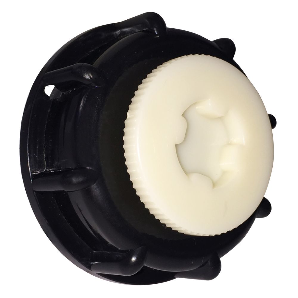 Adaptateur plastique de cuve avec bouchon - 1000L, D.60cm