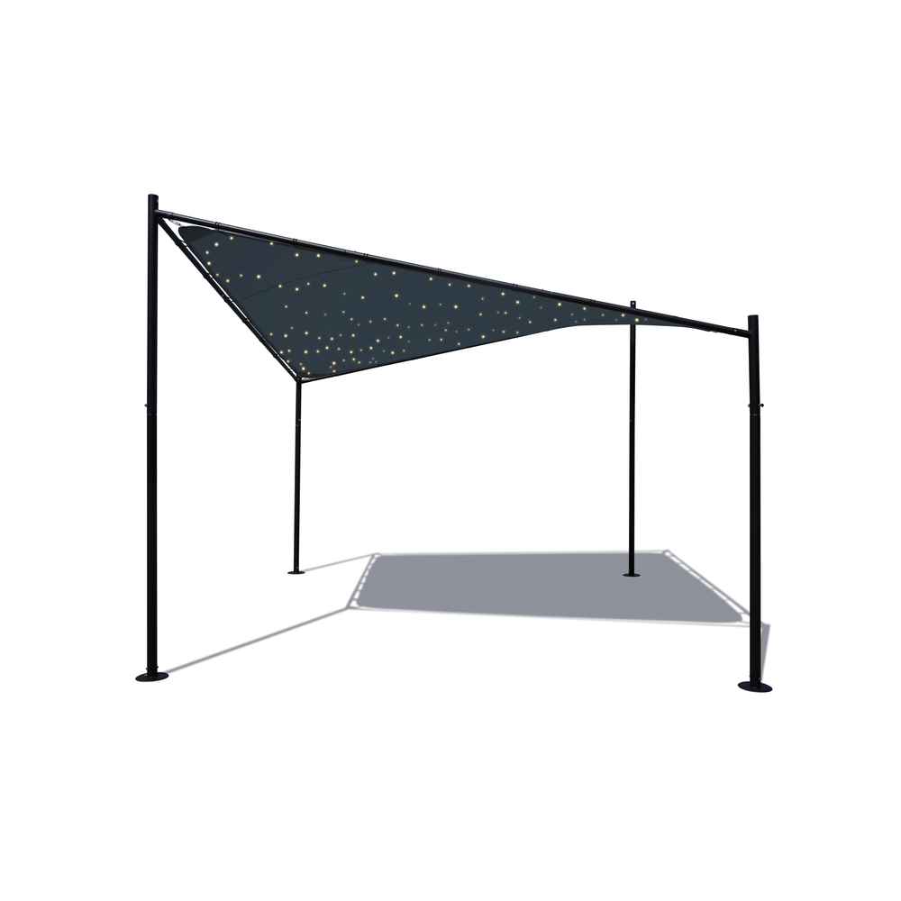 Tonnelle toile tendue NassauCiel Étoilé 3,5 x 3,5 m