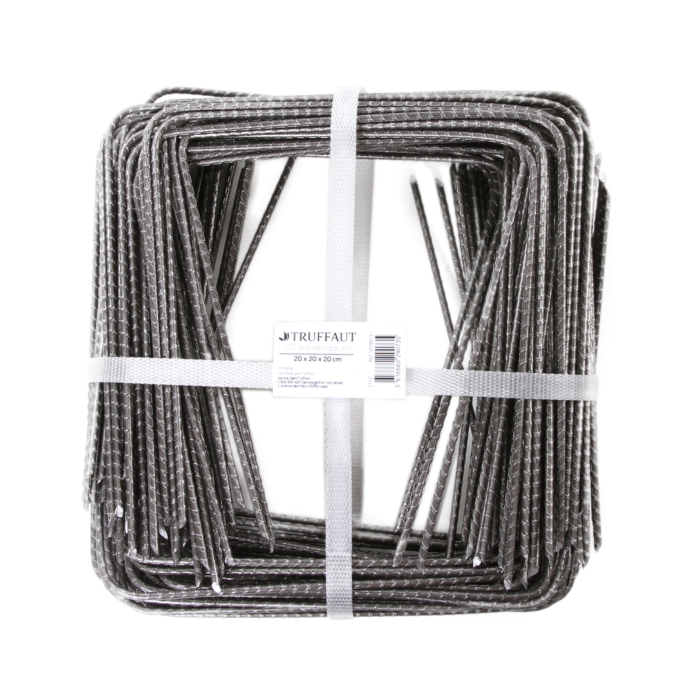 Lot de 100 grandes agrafes en métal pour fixation toile de paillage 