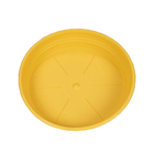 Soucoupe Soleilla ronde en polypropylène 100% recyclable jaune D.15cm