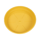 Soucoupe Soleilla ronde en polypropylène 100% recyclable jaune D.22cm