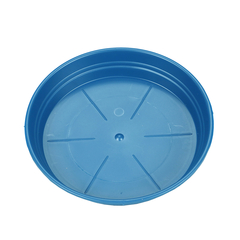 Soucoupe Soleilla ronde en polypropylène 100% recyclable bleue D.26cm