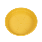 Soucoupe Soleilla ronde en polypropylène 100% recyclable jaune D.26cm
