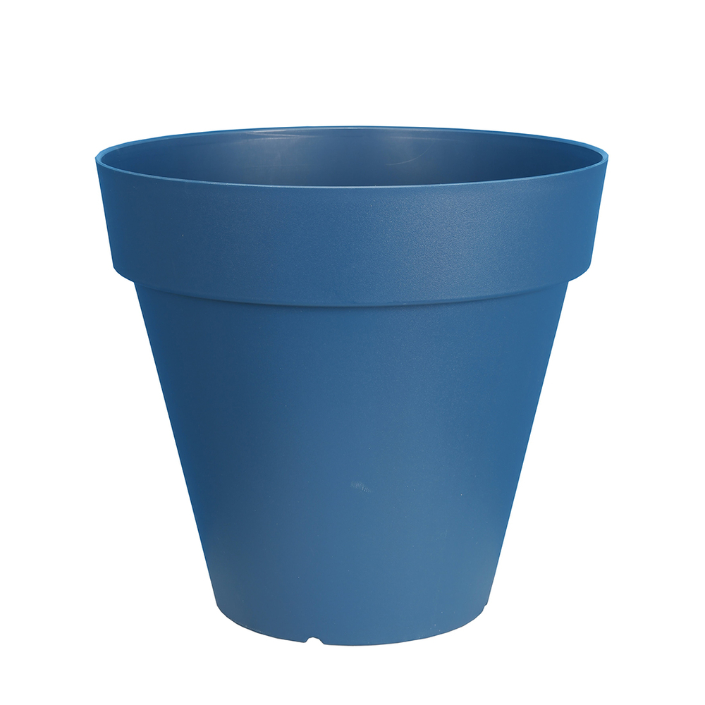 Pot Soleilla rond en polypropylène 100% recyclable bleu Ø.20 H.18cm