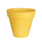 Pot Soleilla rond en polypropylène 100% recyclable jaune Ø.50 H.45cm