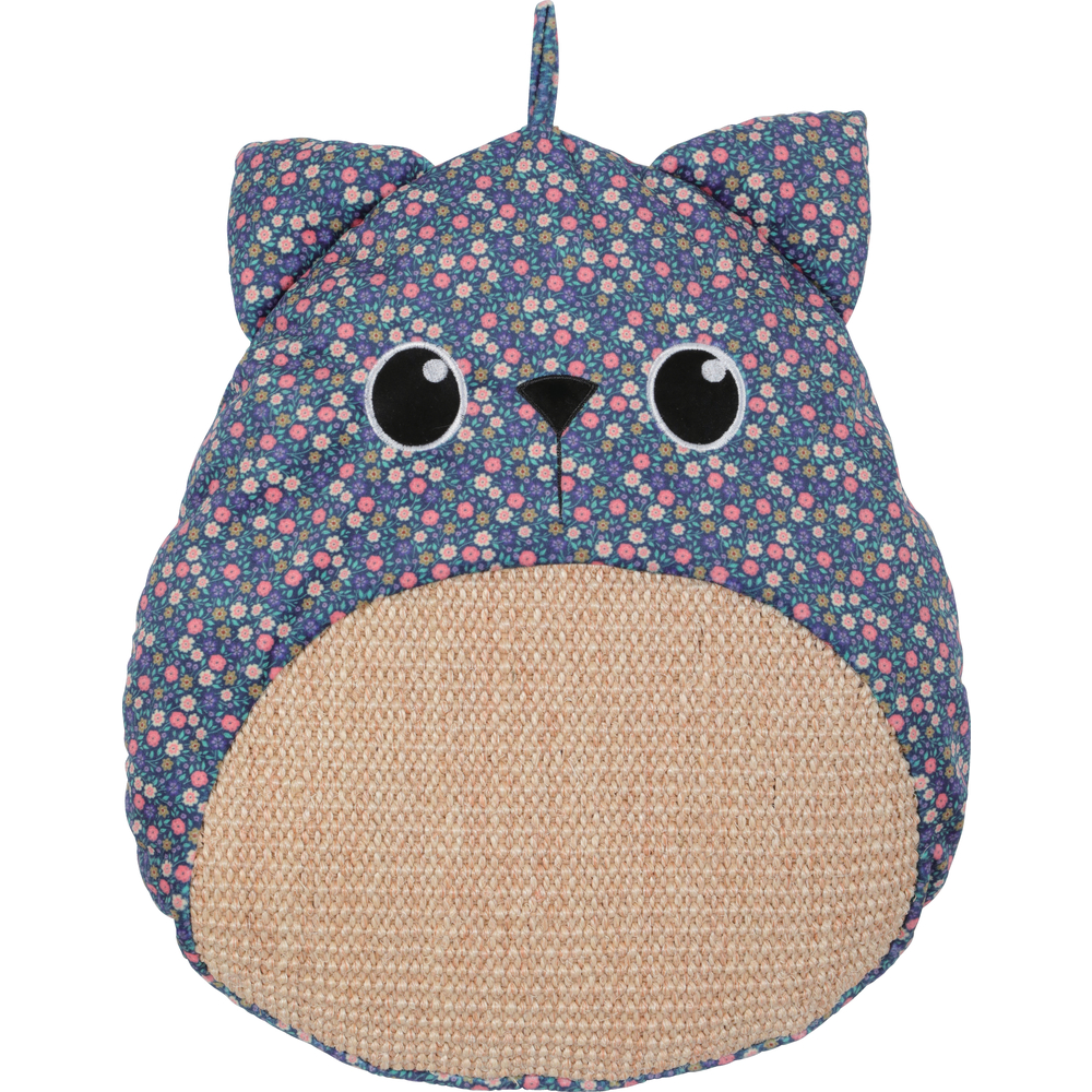 Griffoir Ethicat pour chat, motif fleur/hibou