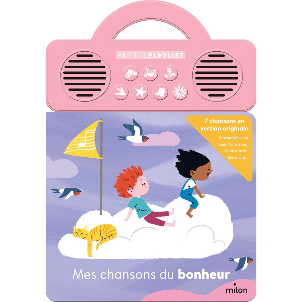Livre pour enfant sonore, ma p'tite playlist : mes chansons du bonheur