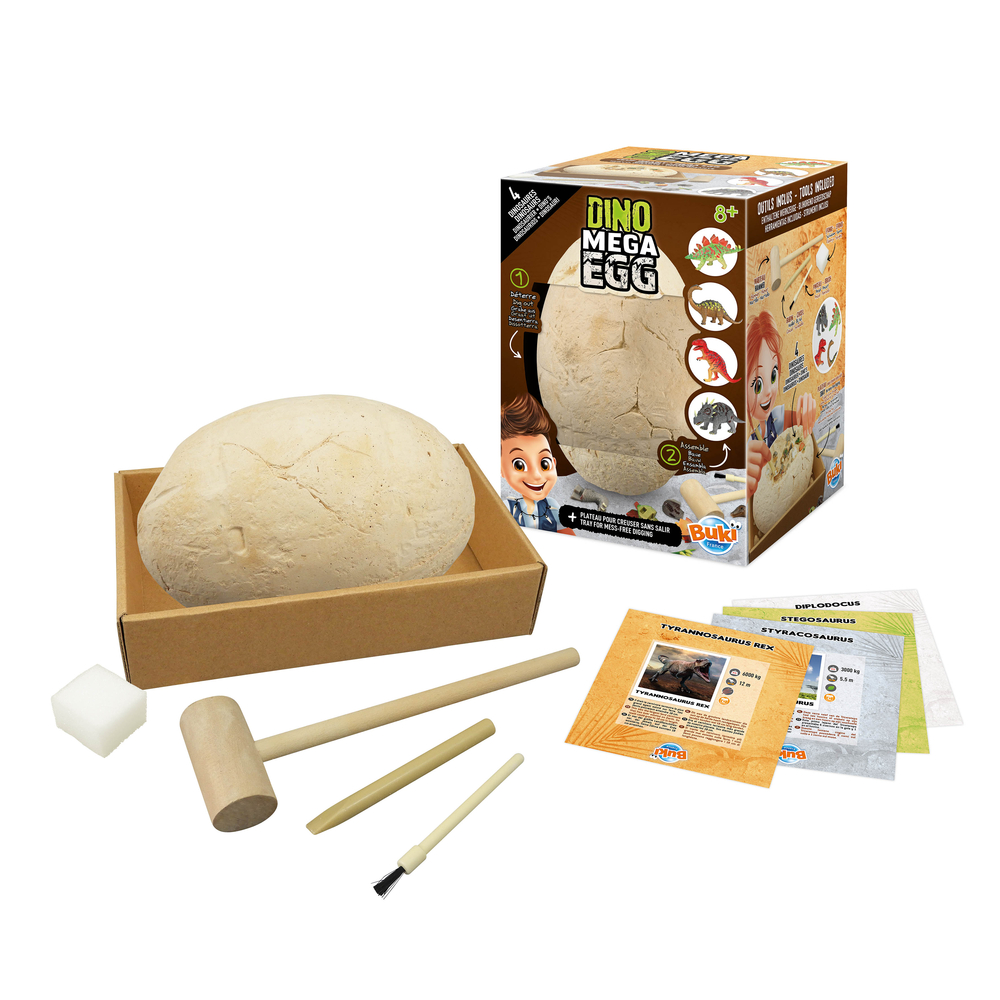 Mega œuf de dinosaure surprise en plâtre de 20cm