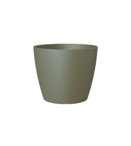 Cache-pot d'intérieur en plastique San Remo Vert sec Ø12cm