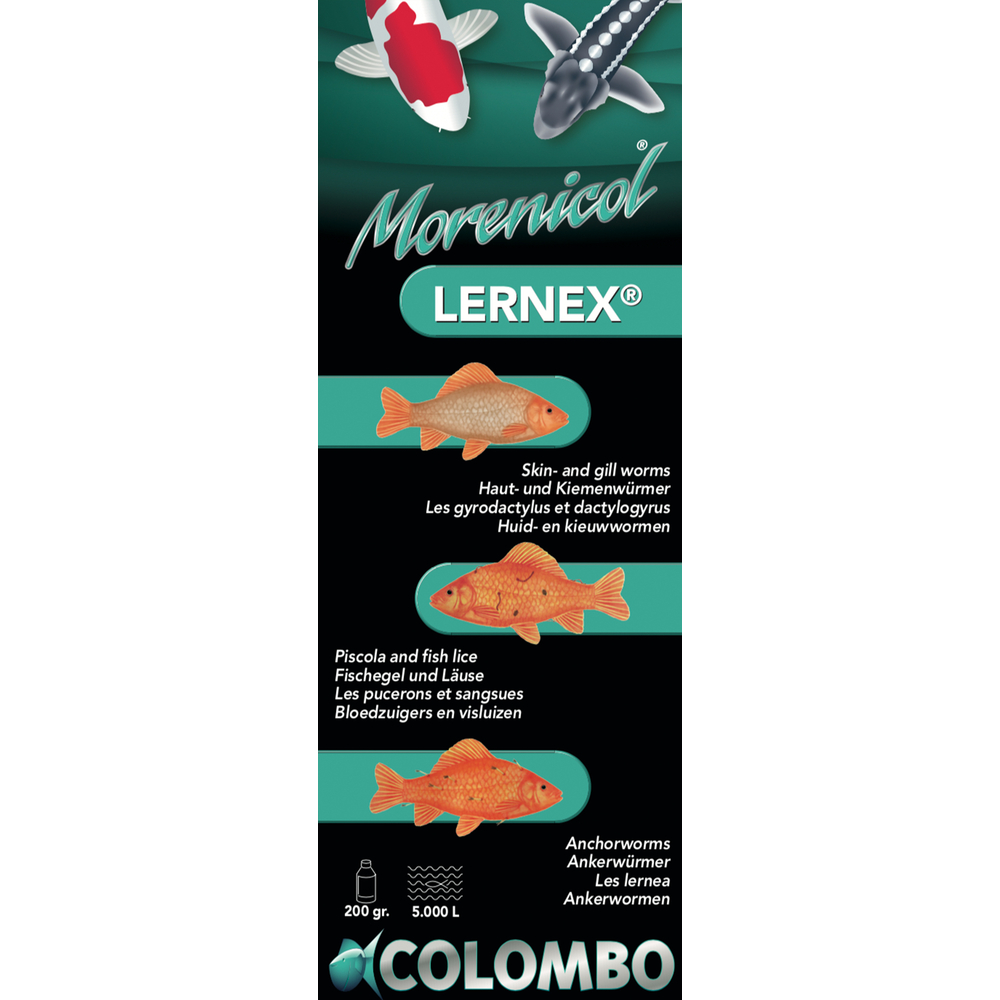 Traitement anti-parasites visibles Lernex 200 Gr/ 5.000 L