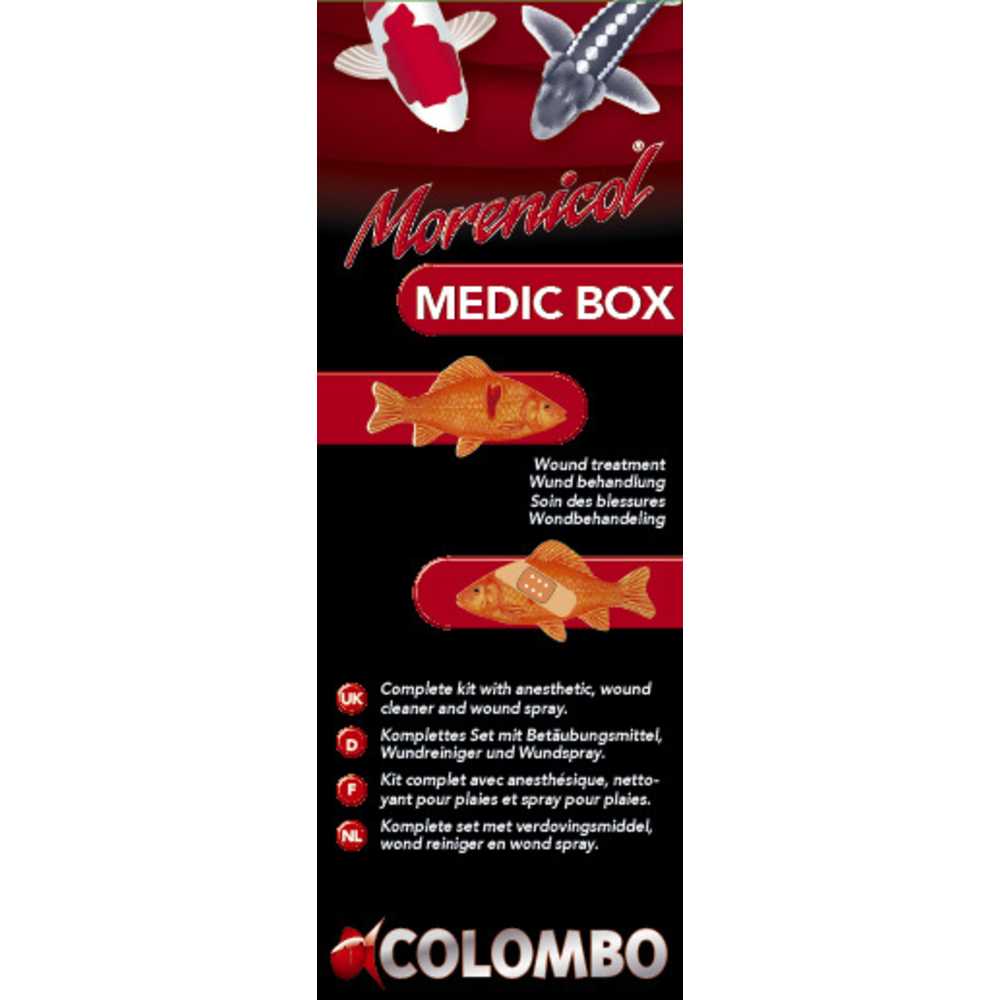 Soin des blessures Morenicol Medic Box pour poissons