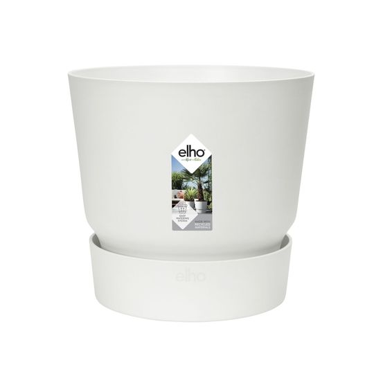 Pot de Fleurs Greenville Rond 14 Blanc - Ø14xH.13,4cm