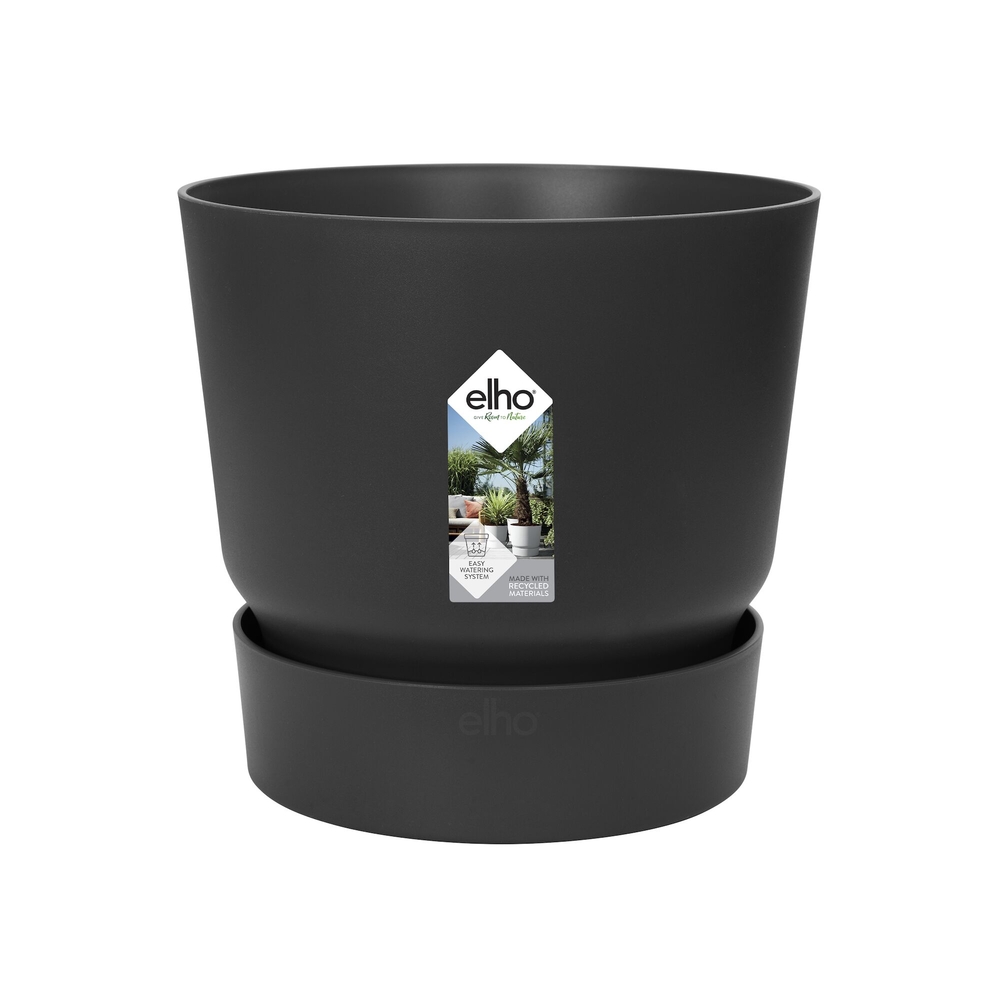 Pot de fleurs Greenville Rond 16 - Living Noir - Ø16xH.15,3cm