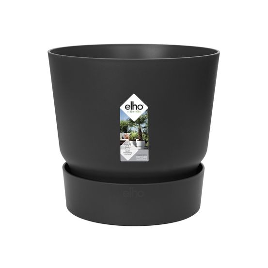 Pot de fleurs Greenville Rond 16 - Living Noir - Ø16xH.15,3cm