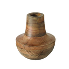 Vase Posha en bois de manguier - H.18cm