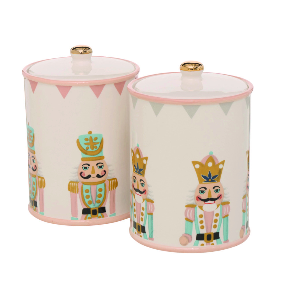 Boite Casse-noisette Nutsy en faïence L.13 x l.13 x H.19 x D.13cm