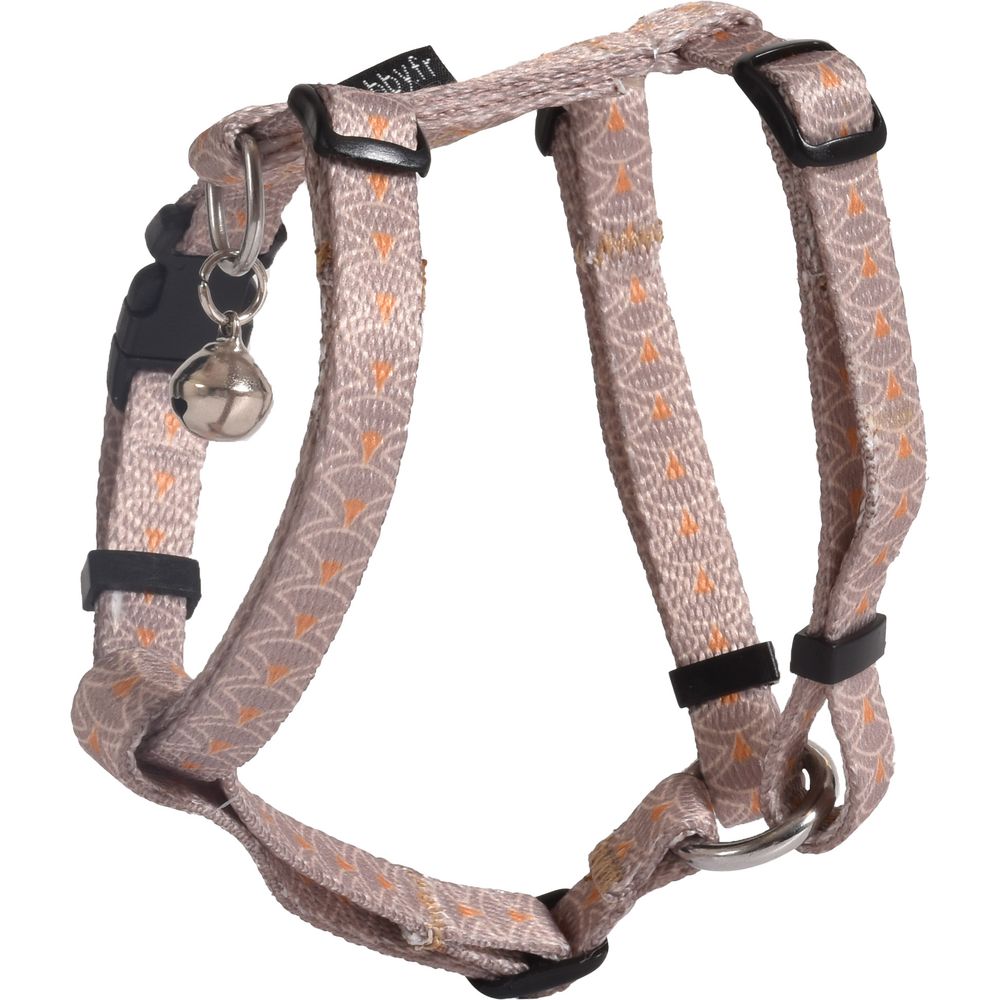 Harnais et laisse pour chat 'Geisha', coloris taupe - L.70cm