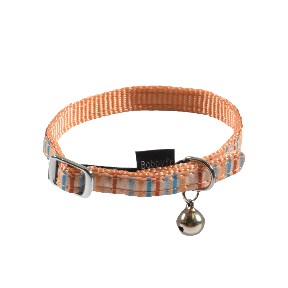 Collier pour chat 'Nala', coloris abricot - L.30cm
