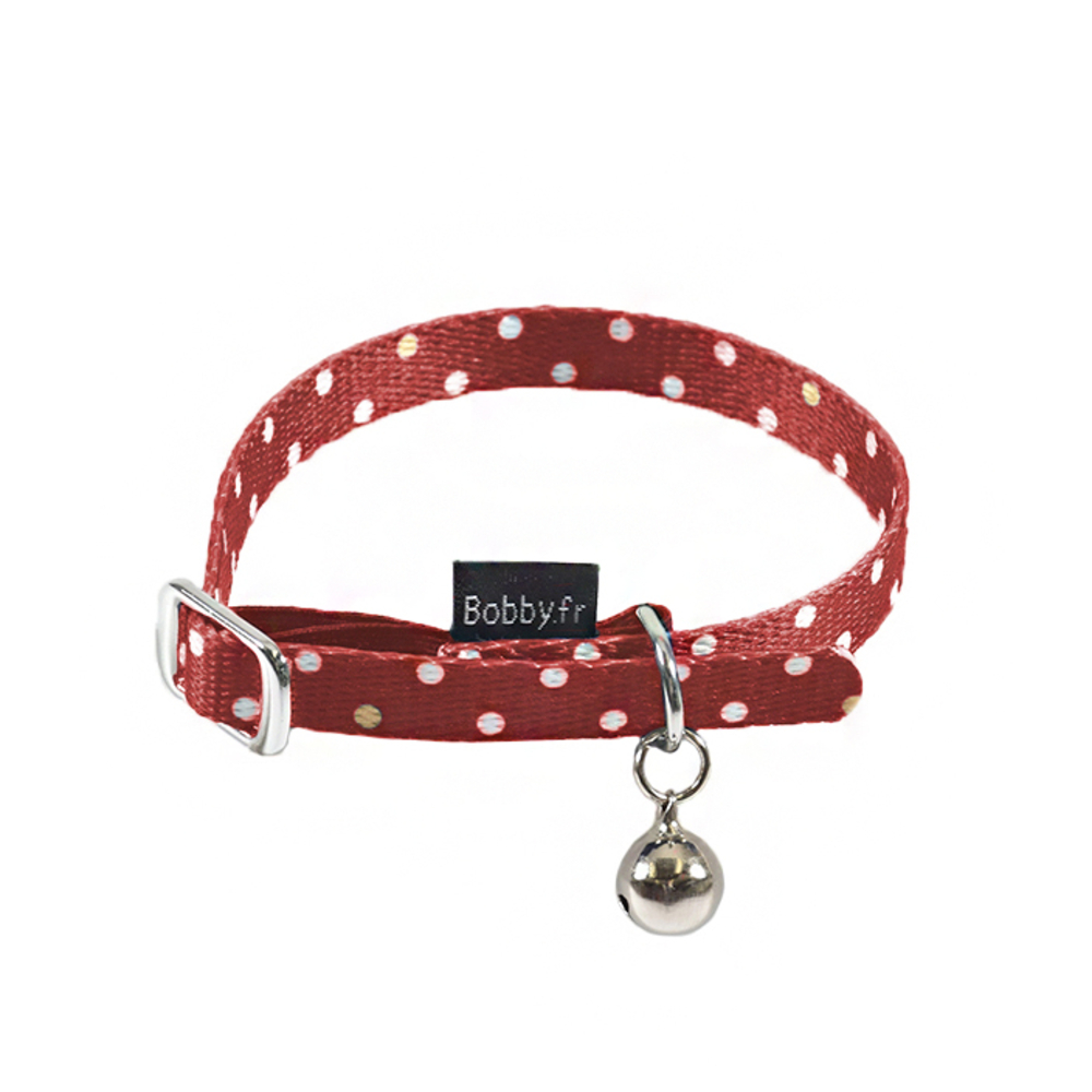 Collier pour chat 'Pretty', coloris brique - L.30cm
