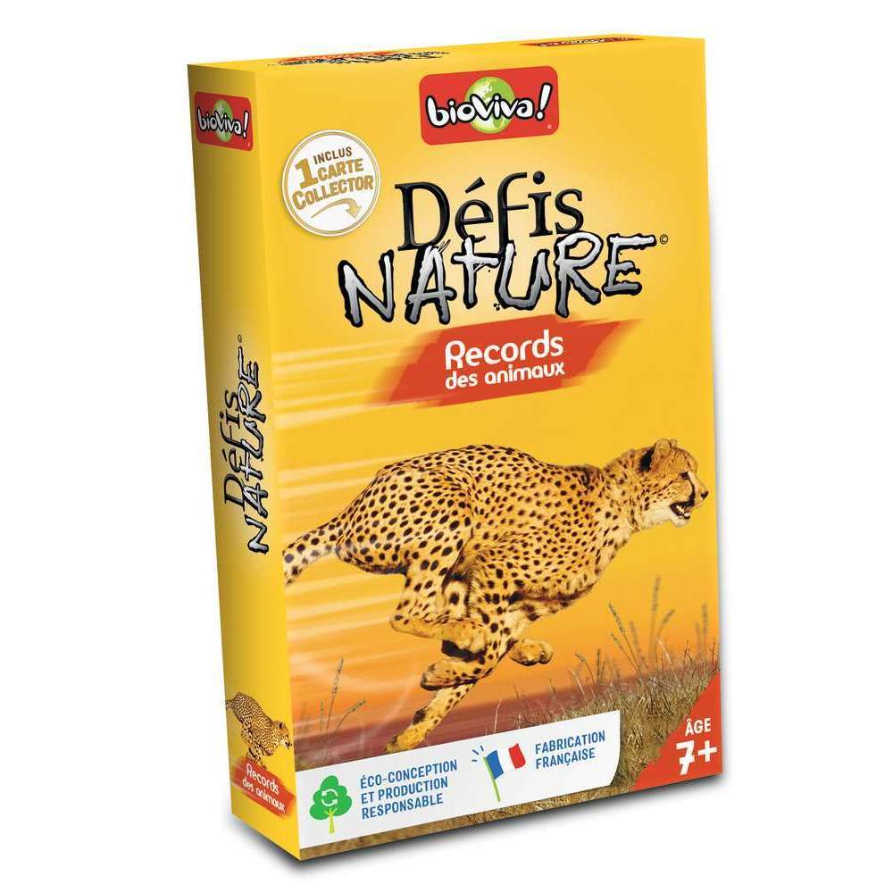 Jeu de cartes Défis Nature - Records et animaux