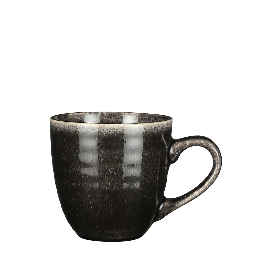 Mug en grès noir Tabo - H.9xD.9cm