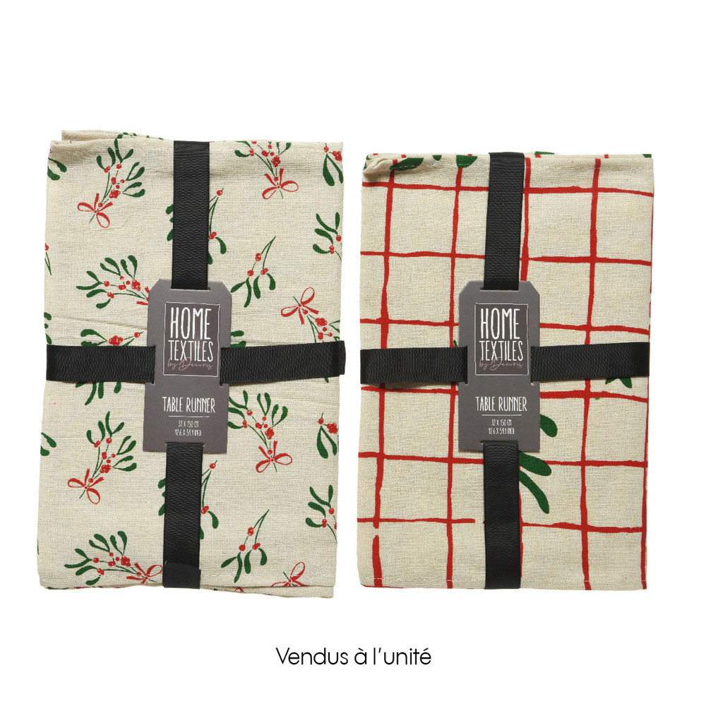 Chemin de table brut en polyester -