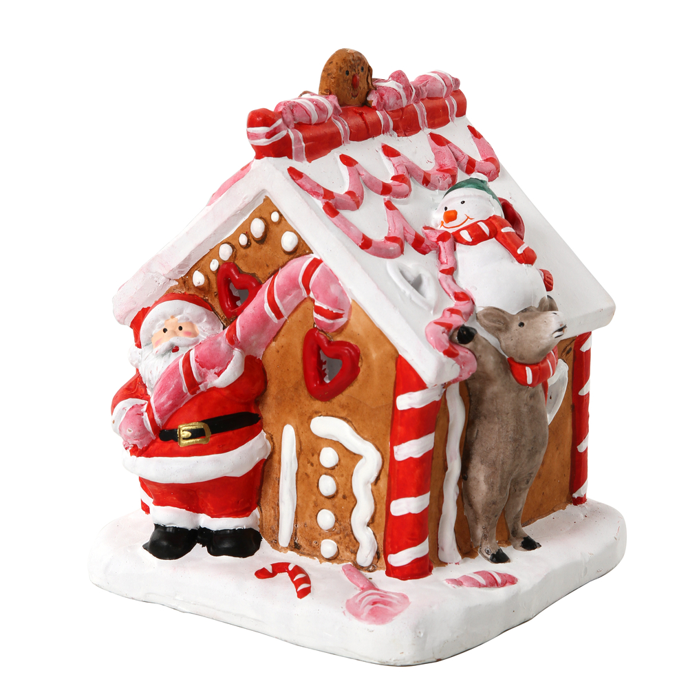 Maison pain d'épices en Terre Cuite - H.18cm