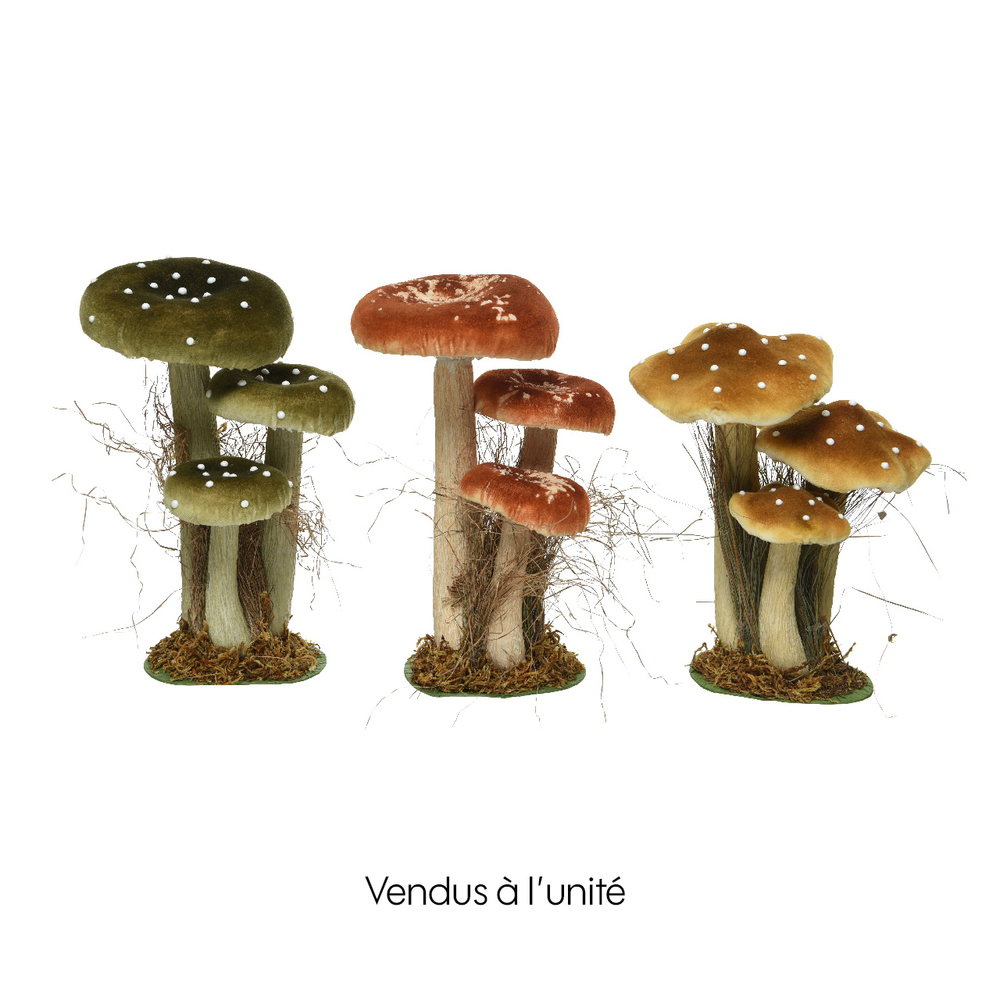 Champignon velours polyester