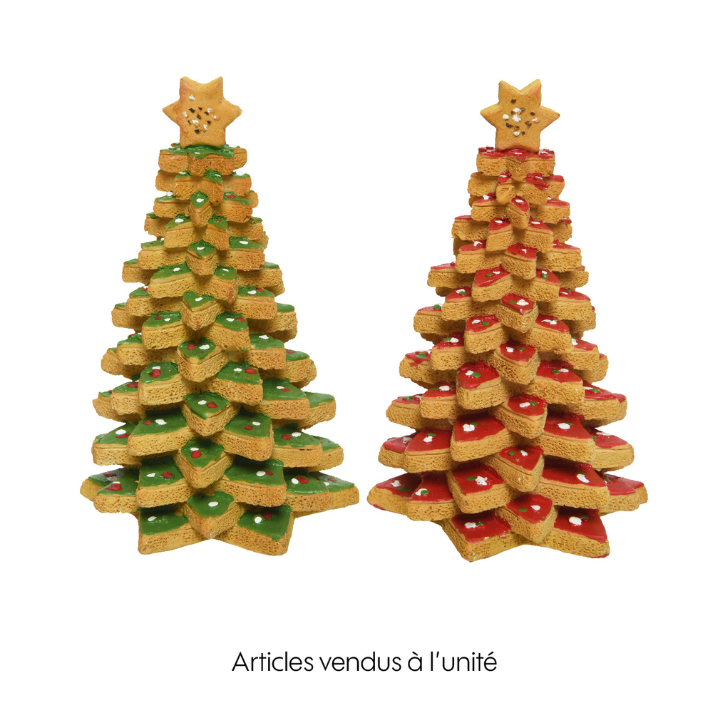 Décor Sapin en polyrésine - H.14,7cm