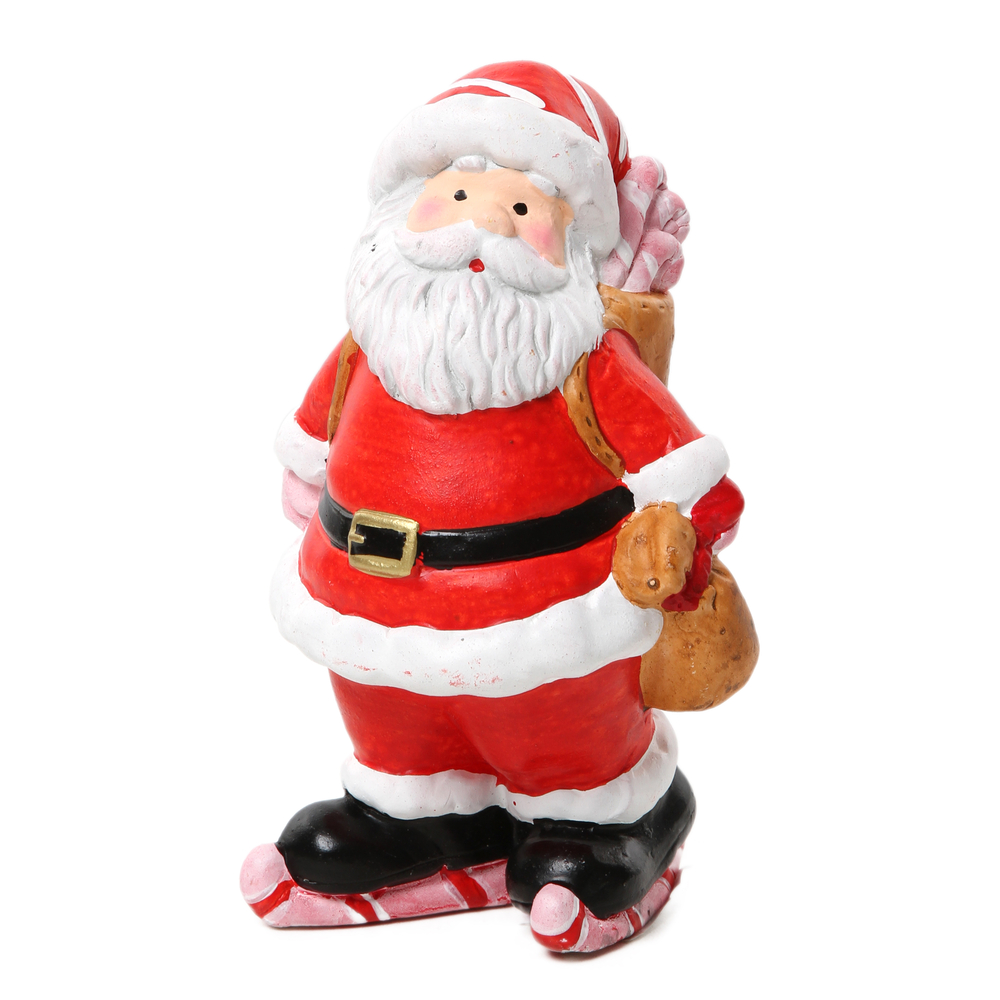 Père Noël Candy en terre cuite - H.15cm