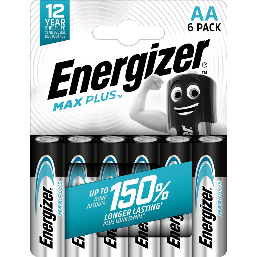 Pack de 6 piles alcalines AA/LR06 Energizer Max Plus