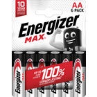 Pack de 6 piles alcalines AA/LR06 Energizer Max