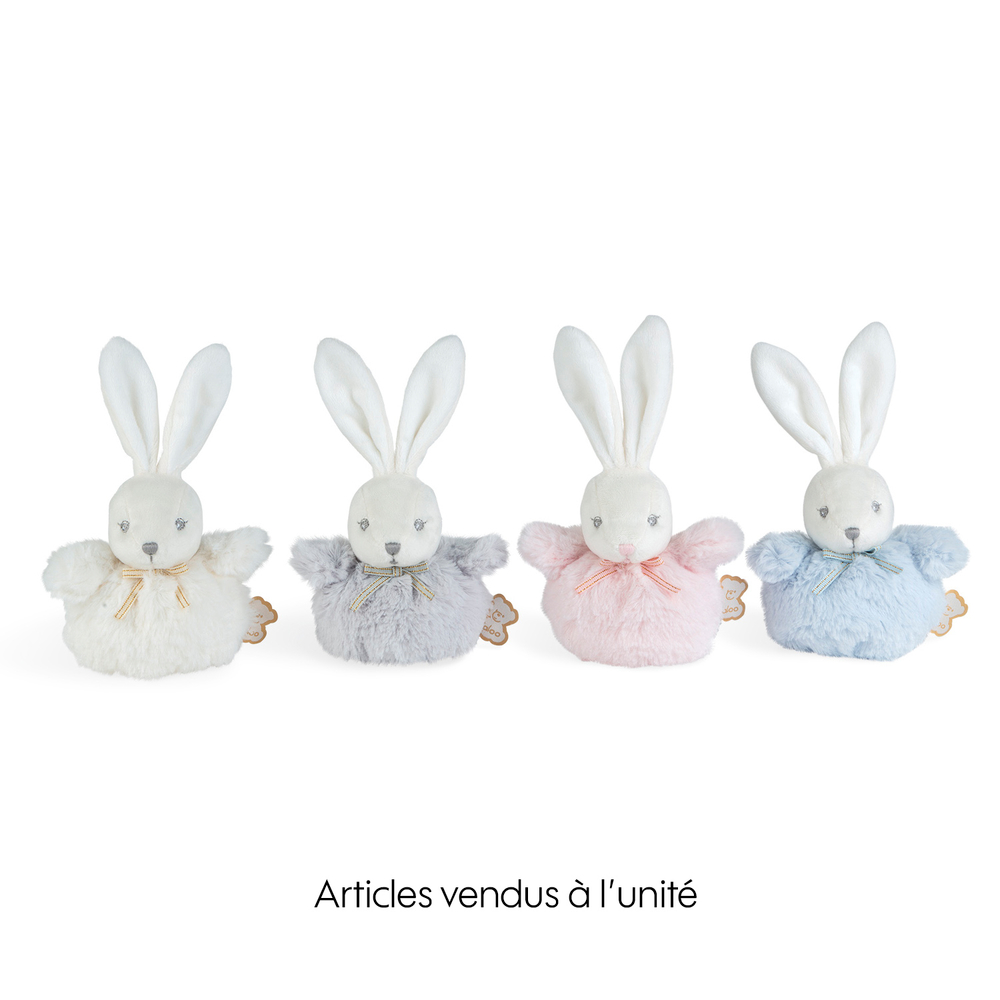 Peluche Pompons mini lapins doux 10 cm