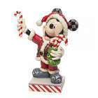 Décoration de Noël Disney en résine - Figurine Mickey et sucres d'orge