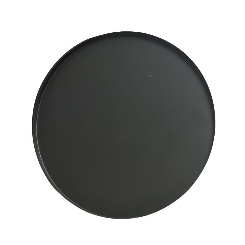 Plateau en fer noir mat Ø30xH.1.5 cm