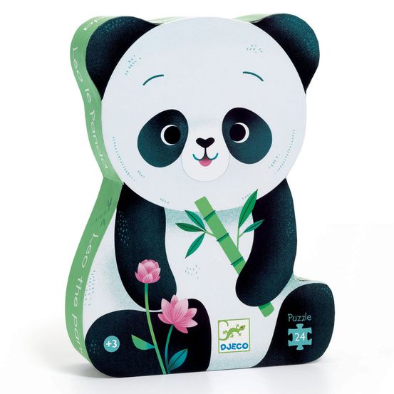 Puzzle silhouette 24 pieces leo le panda