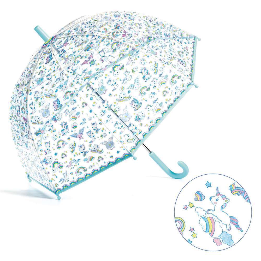 Parapluie, motif 'Licornes', coloris mixte - D.70cm