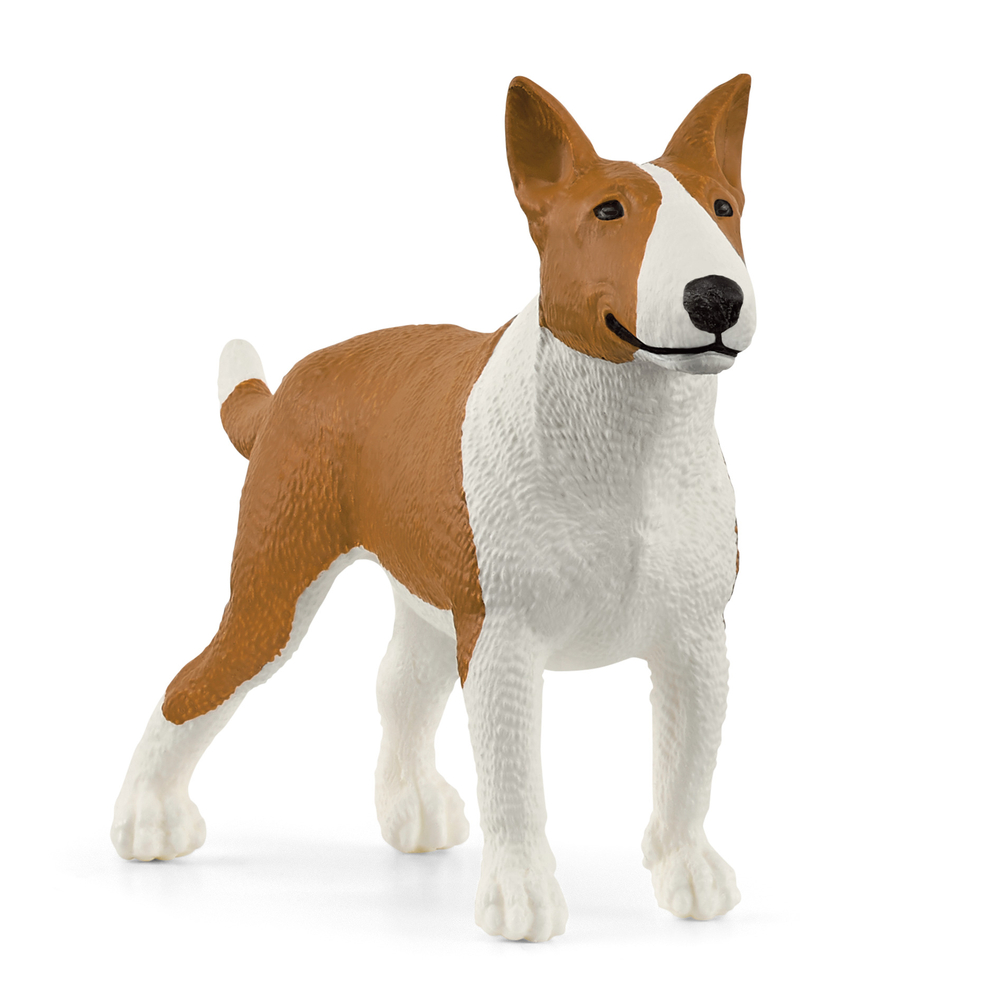 Figurine de Bull Terrier pour enfant en plastique