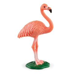 Figurine de flamant rose pour enfant en plastique