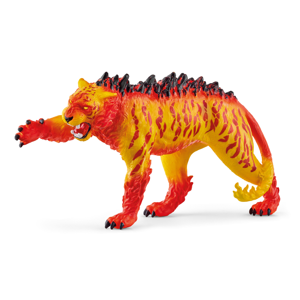 Figurine de tigre de lave pour enfant en plastique